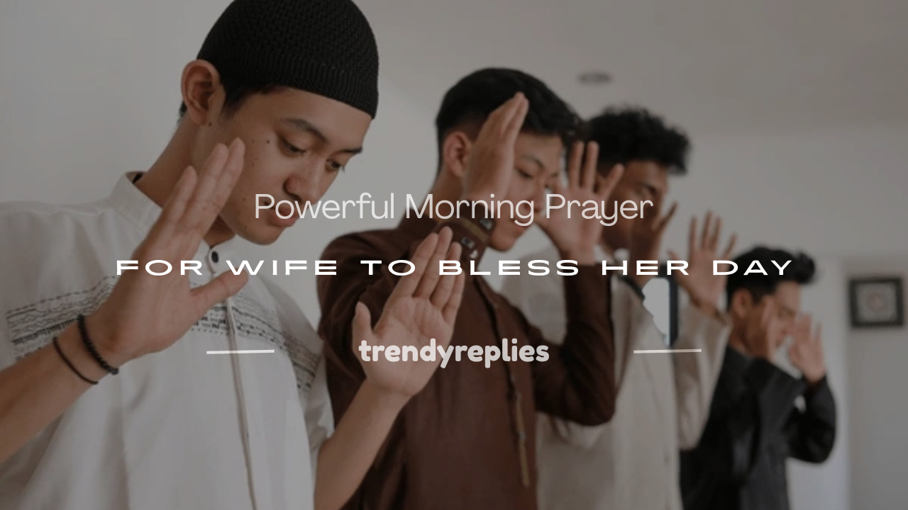 morning prayer for wife