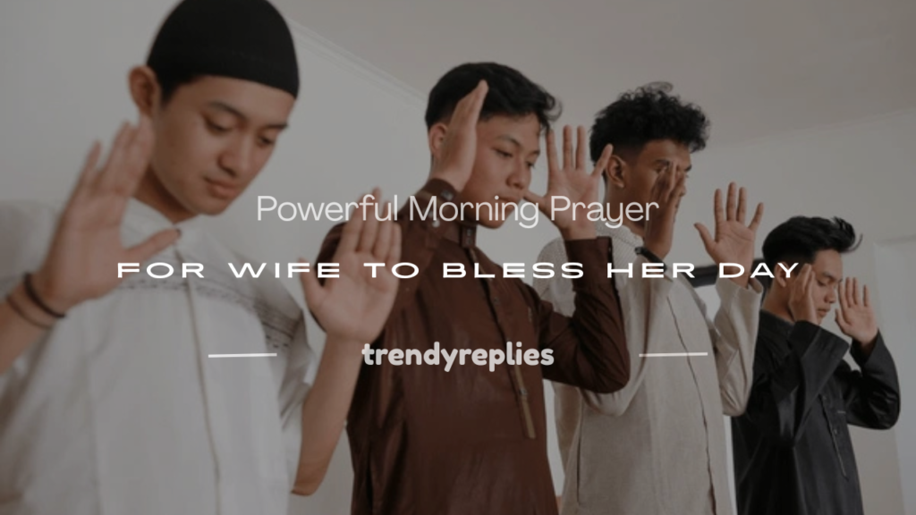 morning prayer for wife
